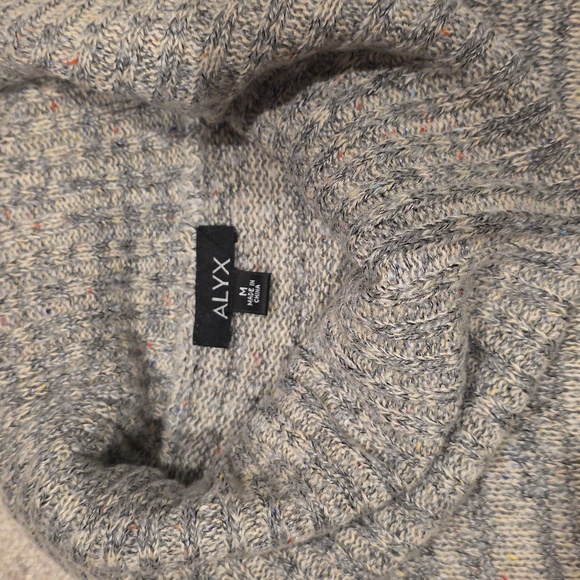 Alyx Heathered Gray Turtleneck Sweater - Picture 3 of 4